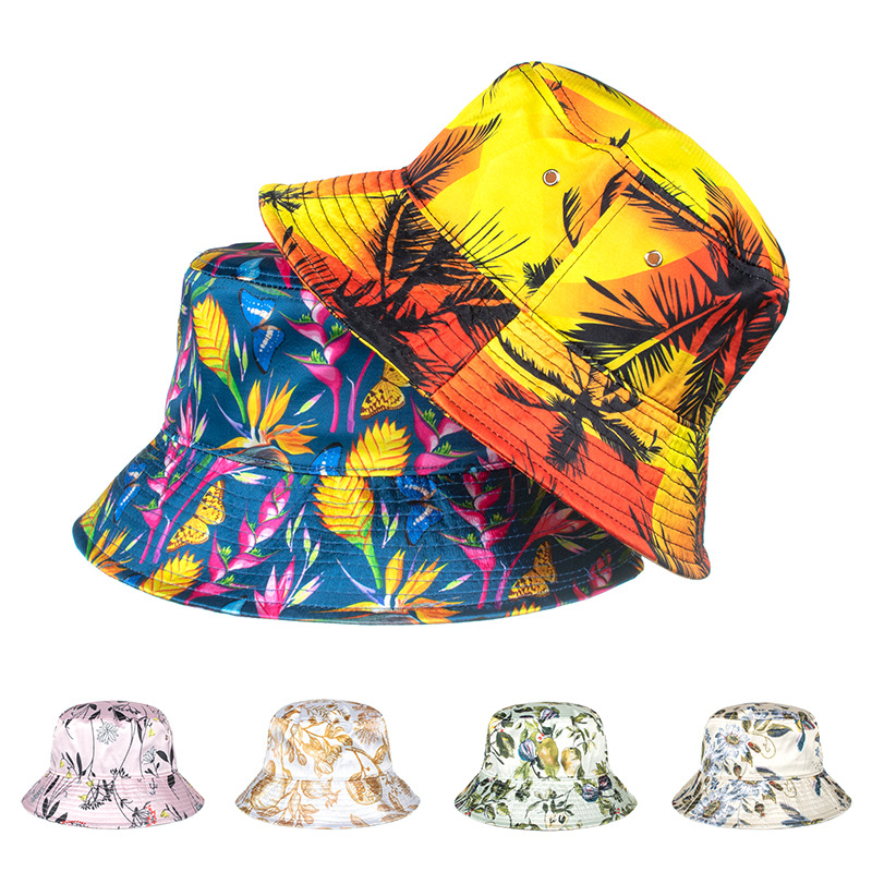 Wholesale Spring and Summer New Satin Holiday Wind Sun Protection Fisherman Hat Basin Hat Big Rim Hat UV Protection Sun Hat YF024