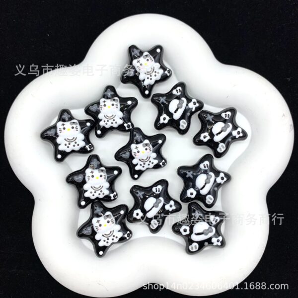 Wholesale Gingerbread Man Star Beads