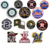 Wholesale Patch Cloth Sticker Baseball Team Round LetterSticker