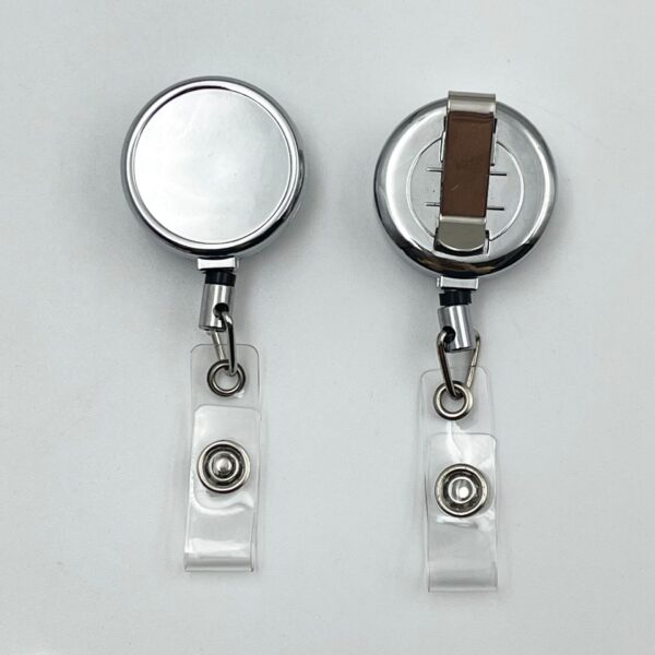 Wholesale 28mm32mm metal keychain retractable easy pull zinc alloy certificate easy pull buckle cable