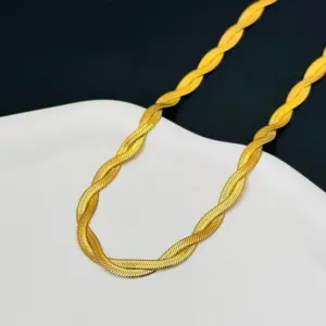Gold / [Dx053] Double-Layer Necklace