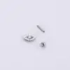 1 Piece Ear Cartilage Rings & Studs Fashion Eye 316L Stainless Steel Copper Plating Inlay Zircon