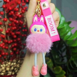 M0246#Plush tooth boy-rose red