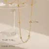 Wholesale Jewelry French Style Simple Style Commute Solid Color 304 Stainless Steel 18K Gold Plated Necklace