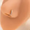 1 Piece Nose Rings & Studs Simple Style Geometric Alloy Inlay Rhinestones Nose Rings & Studs Nose Pin