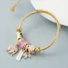 Fashion Animal 304 Stainless Steel Alloy Gold Plated Artificial Gemstones In Bulk