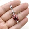 Wholesale Halloween Gothic Skull Sword Wear Heart Alloy Pendant