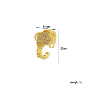 641 Golden Four-Leaf Clover