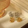 Wholesale 1 Pair Vintage Style Classic Style Commute C Shape Hollow Out 304 Stainless Steel 18K Gold Plated Ear Cuffs