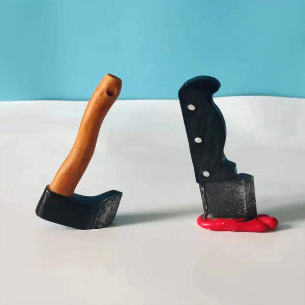 Wholesale Hot New Tourist Refrigerator Stickers UV Embossed Resin Crafts Axe Knife Model Magnetic Refrigerator Stickers Souvenirs