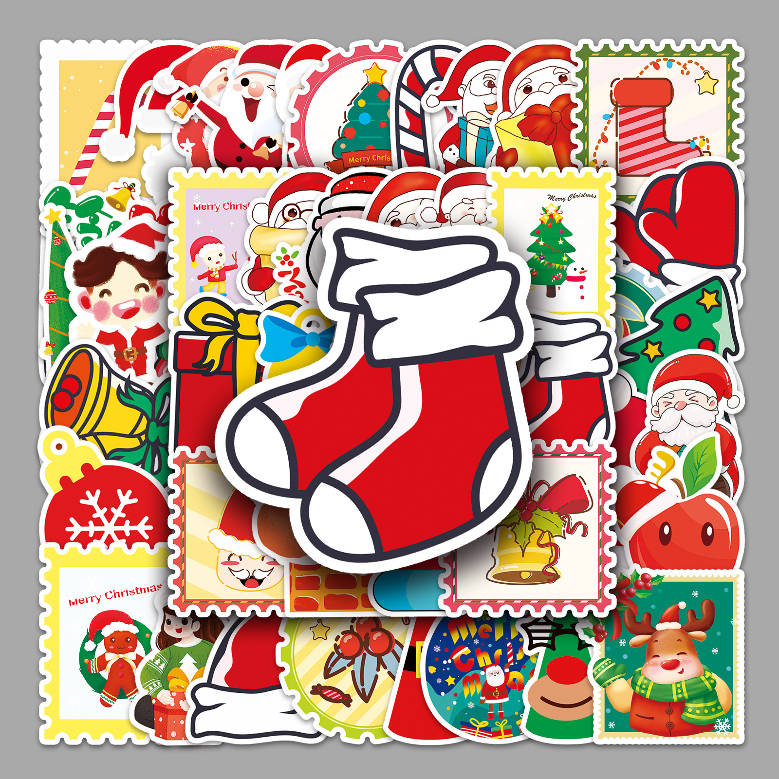 Wholesale sheets do not repeat Christmas cartoon stickers