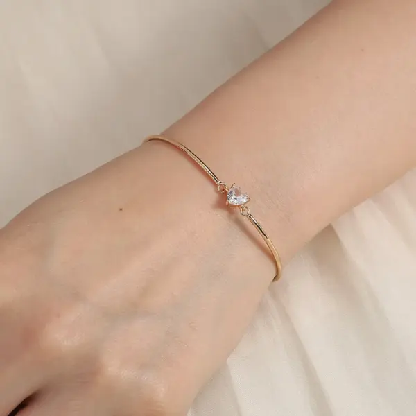 Wholesale Fashion Geometric Copper Zircon Bracelets In Bulk
