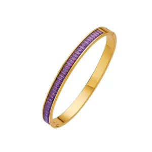 B144 Wide Gold Purple