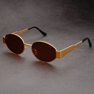 Matt gold frame tea slices (light plate)