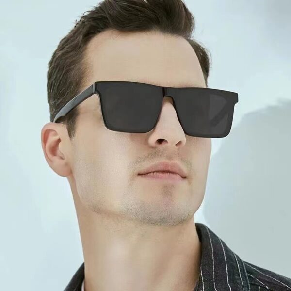 Wholesale GM square larized sunglasses men's TikTok Same Style Sunglasses UV-proof strong light sunset color