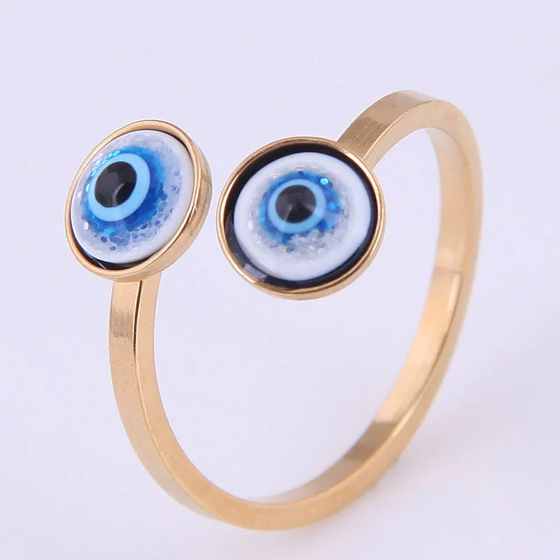 Wholesale 304 Stainless Steel Stainless Steel Eye Electroplated Golden Plated Simple Style