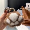 Wholesale Ready Stock Cat Claw Plush Pendant Girl Heart School Bag Pendant Cute Cat Keychain Pendant Girl Small Gift