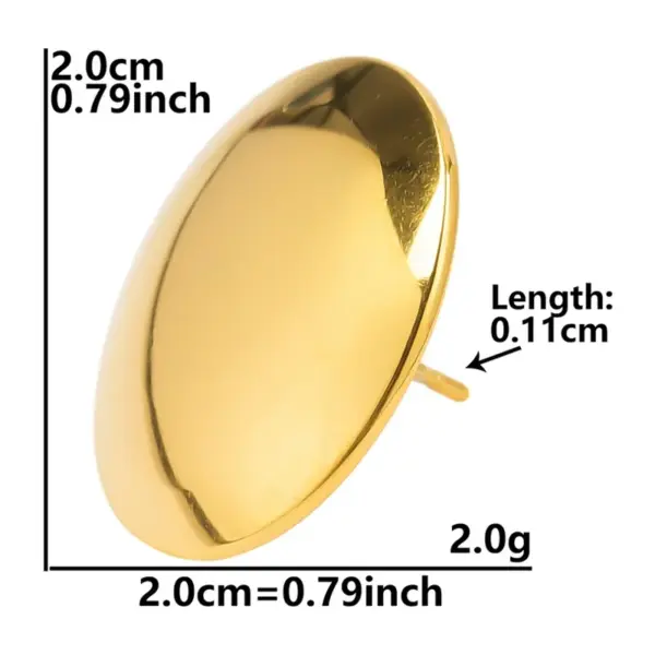 Wholesale Ion Plating (IP) Real Gold Plated 18K Gold Sun Moon Heart Shape 304 Stainless Steel Basic Modern Style Classic Style Waterproof Non Tarnish Ear Studs