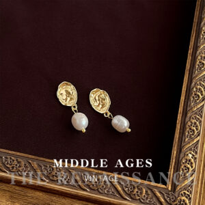 Metallic hammered freshwater pearls