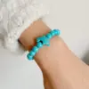 Wholesale Retro Color Block Dolphin Natural Stone Turquoise Women's Bracelets 1 Piece