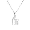 Wholesale Jewelry MAMA Human Stainless Steel Plating Pendant Necklace