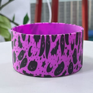 Halloween ghost purple cup cover