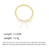 Wholesale Simple Style Classic Style Bow Knot Imitation Pearl Copper Wholesale Bracelets