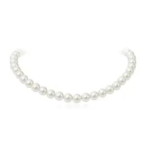 10mm Pearl Necklace [Titanium Steel No Fading]]
