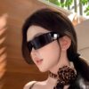 oly-d72c8f44df7e26231d870218822fd927 Wholesale 2025 new futuristic hairband sunglasses women's two-in-one sunglasses fashion hot girl high-end glasses men's