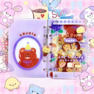 oly-d739dd7b67de24ad6caa4af9ced41c80 Wholesale Cute Butter Bear A7 Rocking Notebook Acrylic Nao Sea Cartoon Cute DIY Hand Account Book