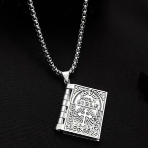 oly-d7401891f741a9146aaf5b607bd313cf Wholesale European and American jewelry Gothic style flip Bible book cross necklace men and women all-match fried street creative necklace