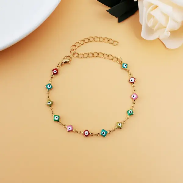 Fashion Eye 304 Stainless Steel No Inlaid Bracelets In Bulk