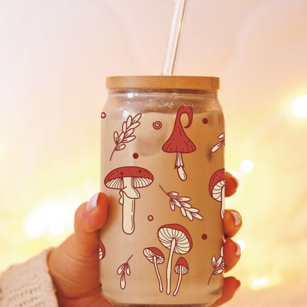 Wholesale green plants 16oz Cup UV DTF Wraps