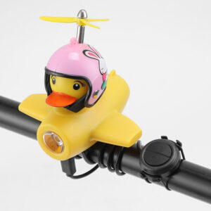 Airplane light with horn + little white rabbit helmet
