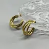 Wholesale 1 Pair Casual Streetwear Geometric Plating Titanium Steel Earrings
