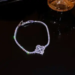 25# Bracelet-Leaf-Silver