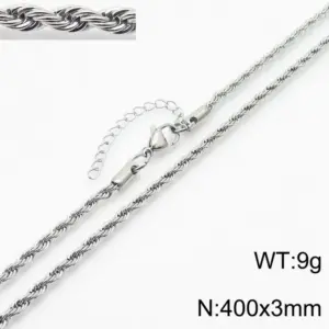 3mm Steel Necklace Kn235882-Z