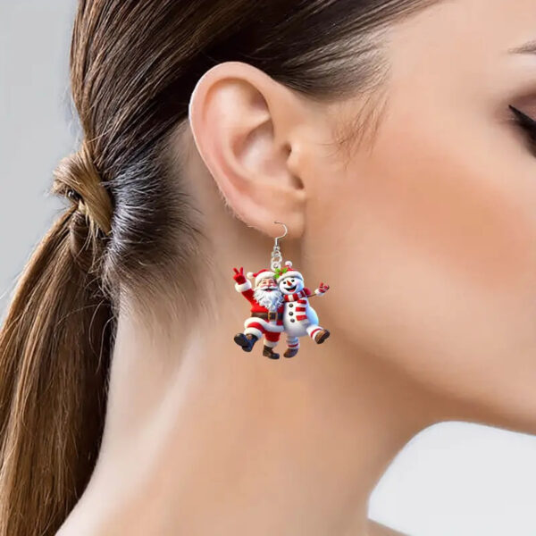 Wholesale and Snowman Cartoon Character Earrings - Fun and Festive Earrings