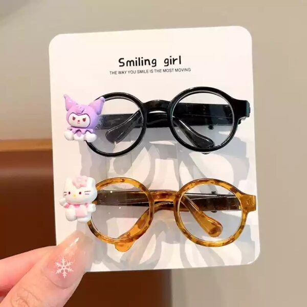 Wholesale Cartoon Cute Small Glasses Frame Hairpin Card Doll Accessory Children's Hairpin