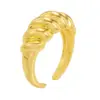 Wholesale Gold Plated Geometric No Inlaid Copper Rings
