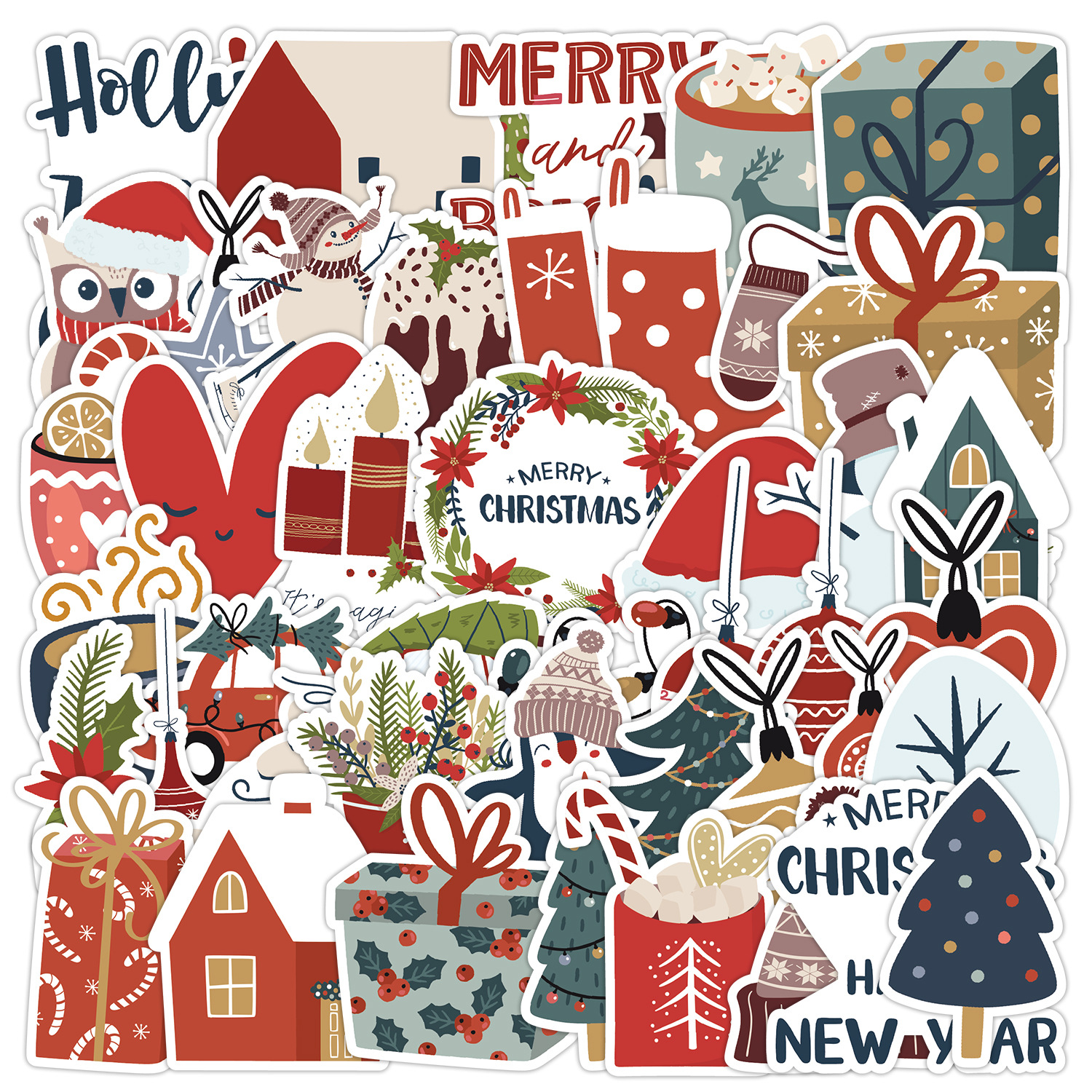 Wholesale 50 new Christmas graiti stickers decoration stickers