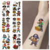Wholesale Cross-border new cartoon pirate series tattoo stickers waterproof party party gifts fun face hand stickers