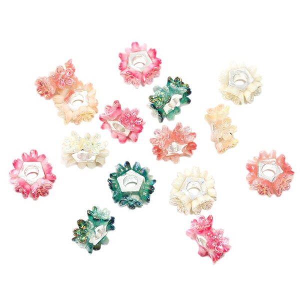 Wholesale Colorful flower beads