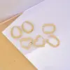 304 Stainless Steel Geometric Water Droplets Heart Shape PVD Coated 18K Real Gold Plated 18K Gold Simple Style Waterproof Non Tarnish Gold Hoop Earrings