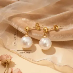 Gold Pearl Earrings24