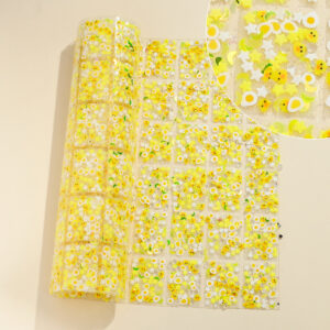 9 yellow duck head star moon style / Geometric special-shaped resin hot-melt adhesive tape [whole piece 24*40cm, small square 3*4cm]