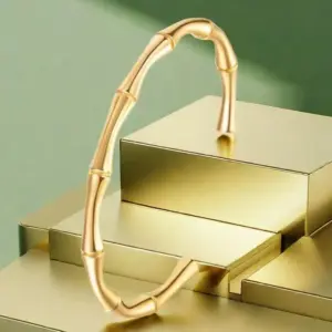 14-B-10 Gold C- Shaped Bracelet