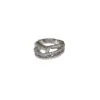 Wholesale Elegant Lady Geometric Copper Inlay Zircon Open Rings