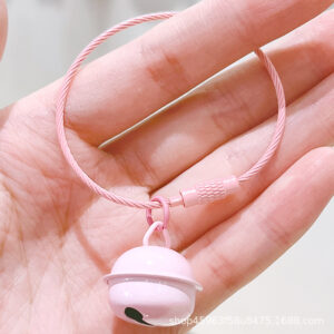 Pink wire ring + 22 bells