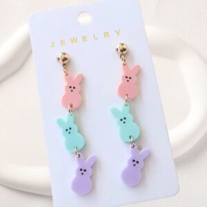 oly-d7bead9bd2ec039f924bc00be1288711 Wholesale European and American Cross-border Easter Bunny Earrings Cute Bunny Earrings Easter Party Ear Jewelry